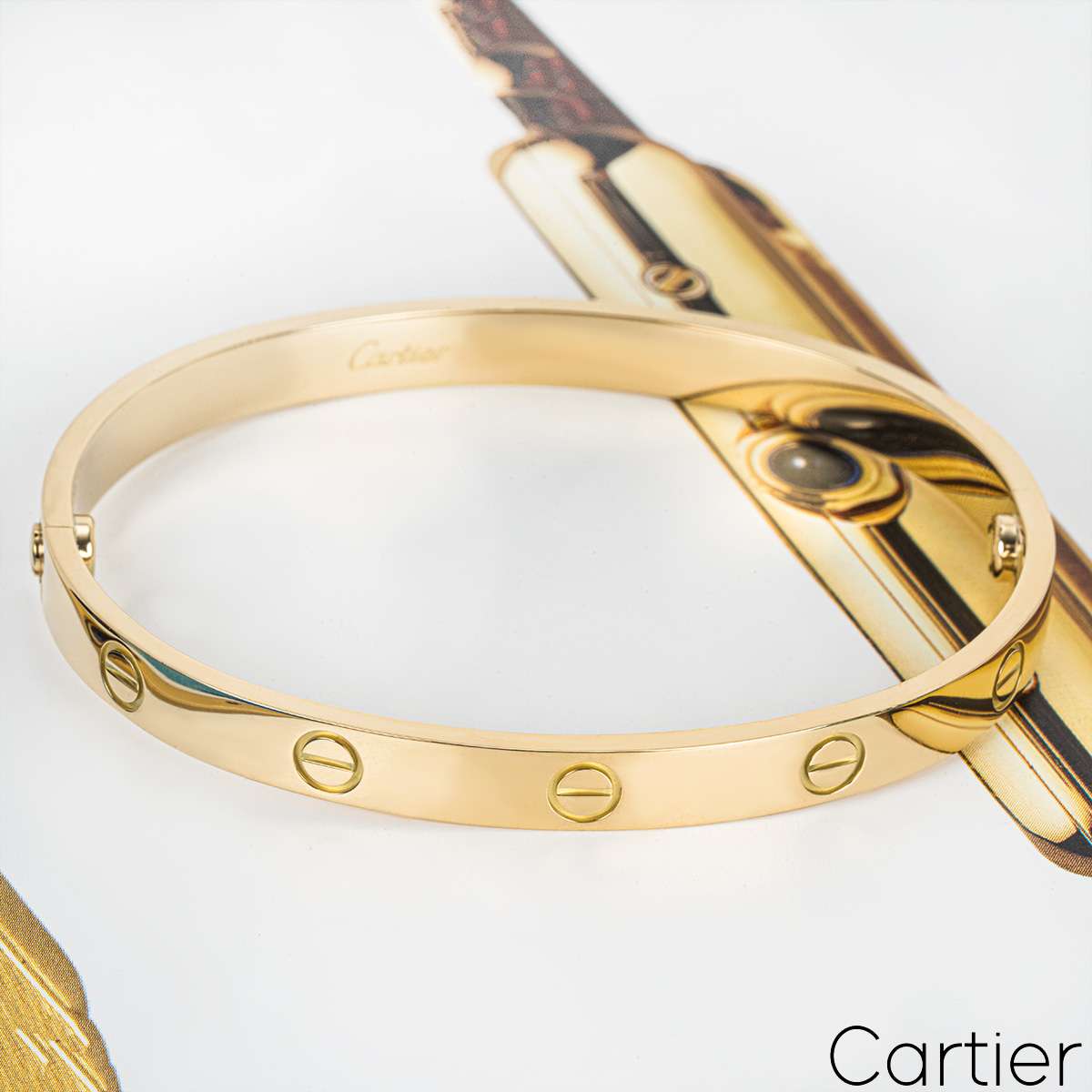 Cartier Yellow Gold Plain Love Bracelet Size 18 B6035518 Cartier Yellow Gold Plain Love Bracelet Size 18 B6035518